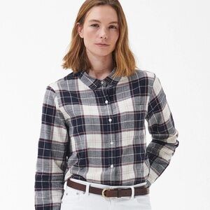 Barbour Blue and Cream Checkered Shirt
